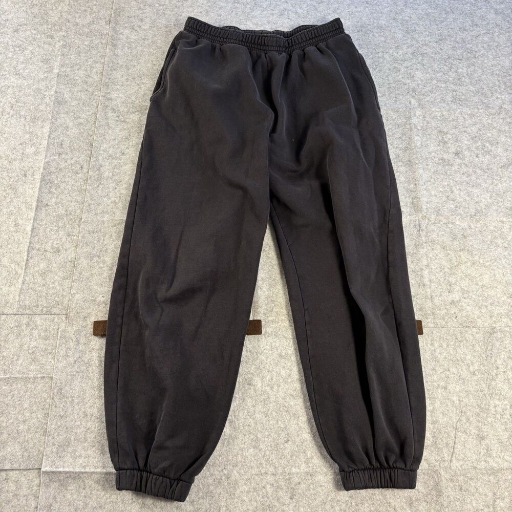 H&M Black Cotton Sweatpants Sweats Pants Basics Womens Size Small w/ Pockets